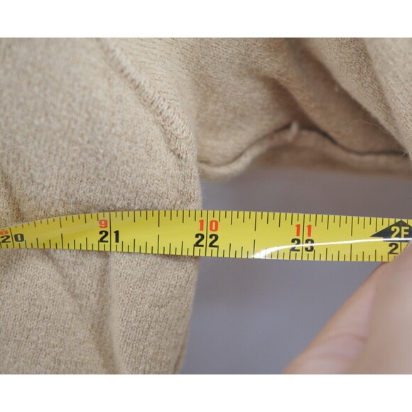 The North Face Wool Blend Full Zip Long-Sleeve Sweater Large Beige - Picture 7 of 9